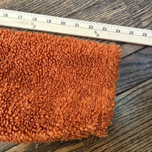 Free People We The Free Med Burnt Orange This and That Cardi Sherpa Jacket NWOT - Picture 10 of 11